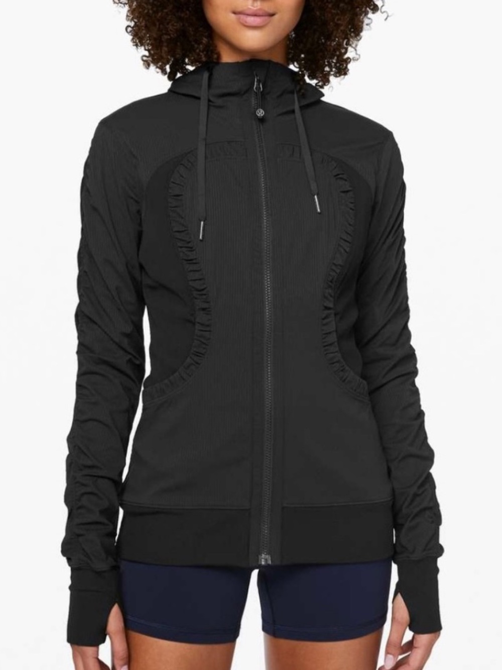 Lululemon Dance Studio Jacket III Black/Heathered Black Size 4